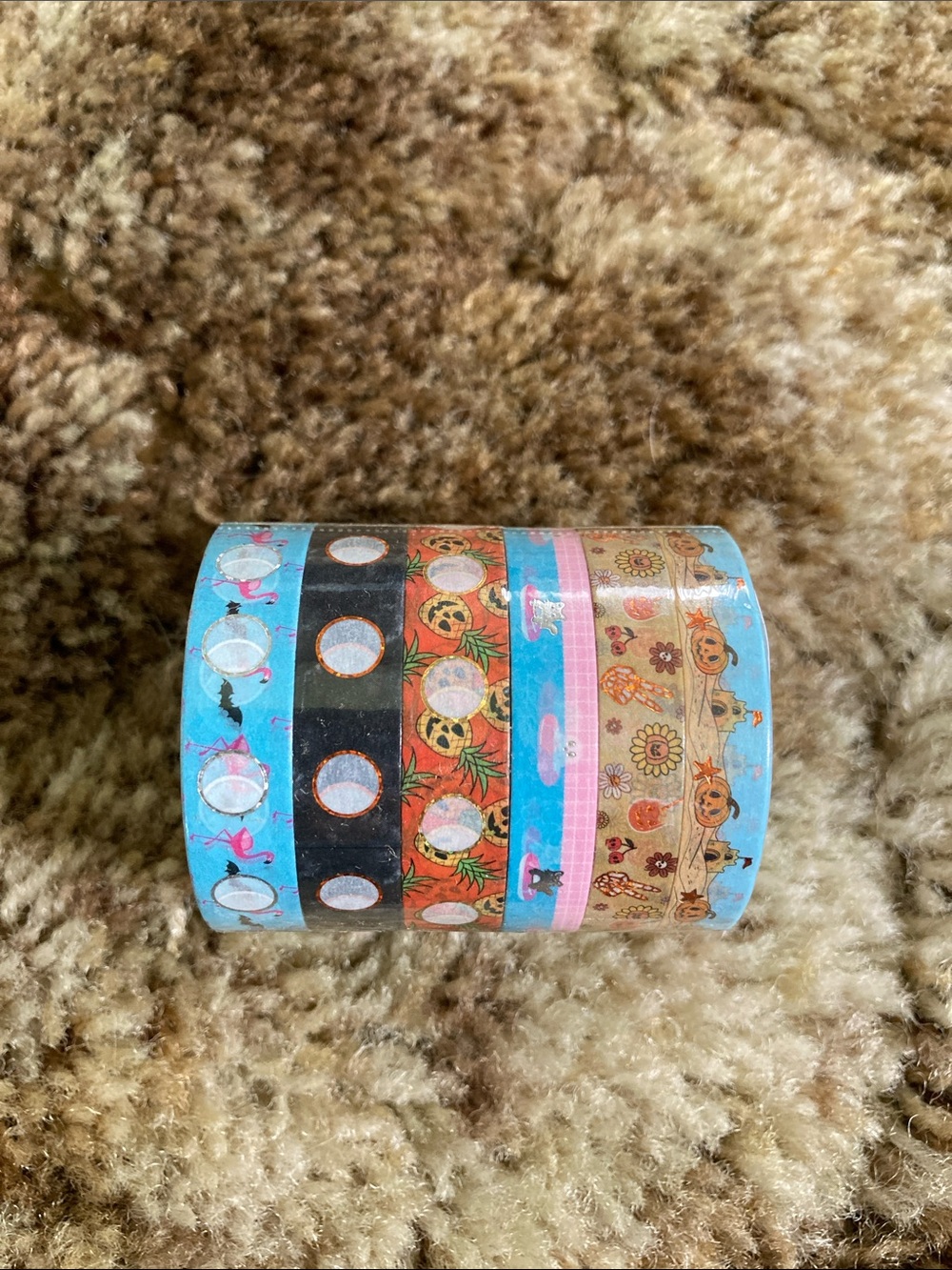 Daily Grind summerween Decorative Halloween and Floral Washi Tape Set